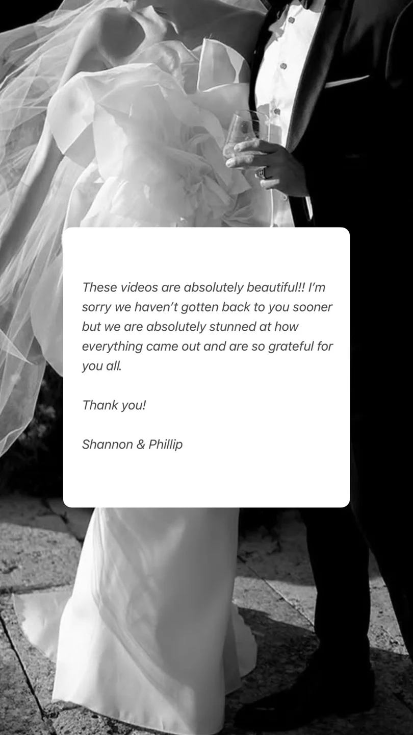 A couple’s original review of our creative team