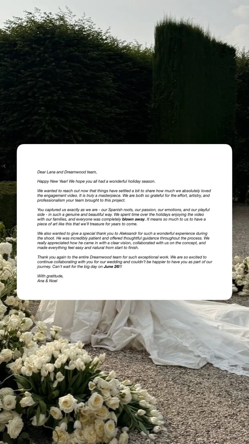 A couple’s original review of our creative team