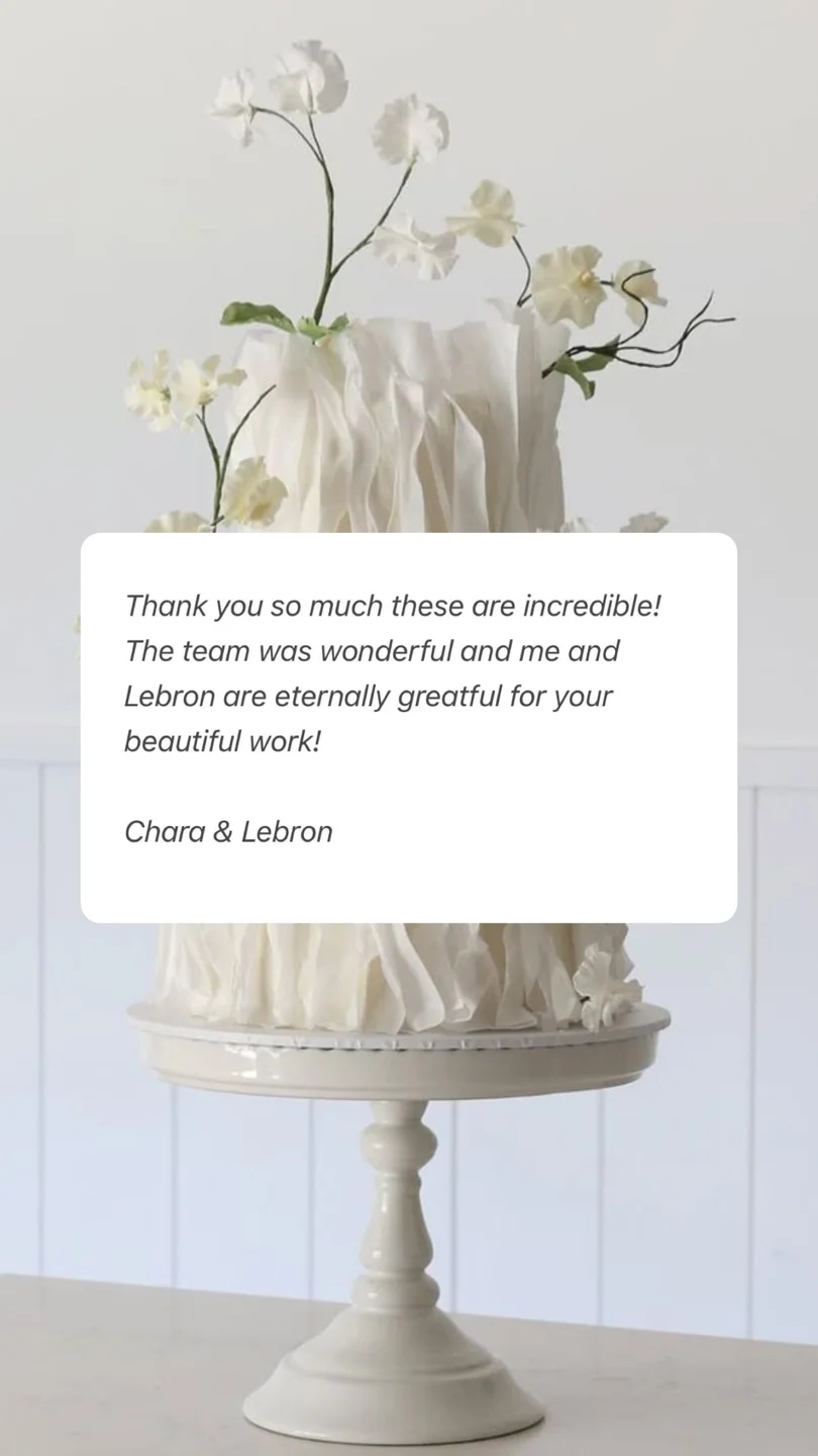 An original wedding review shared by a couple