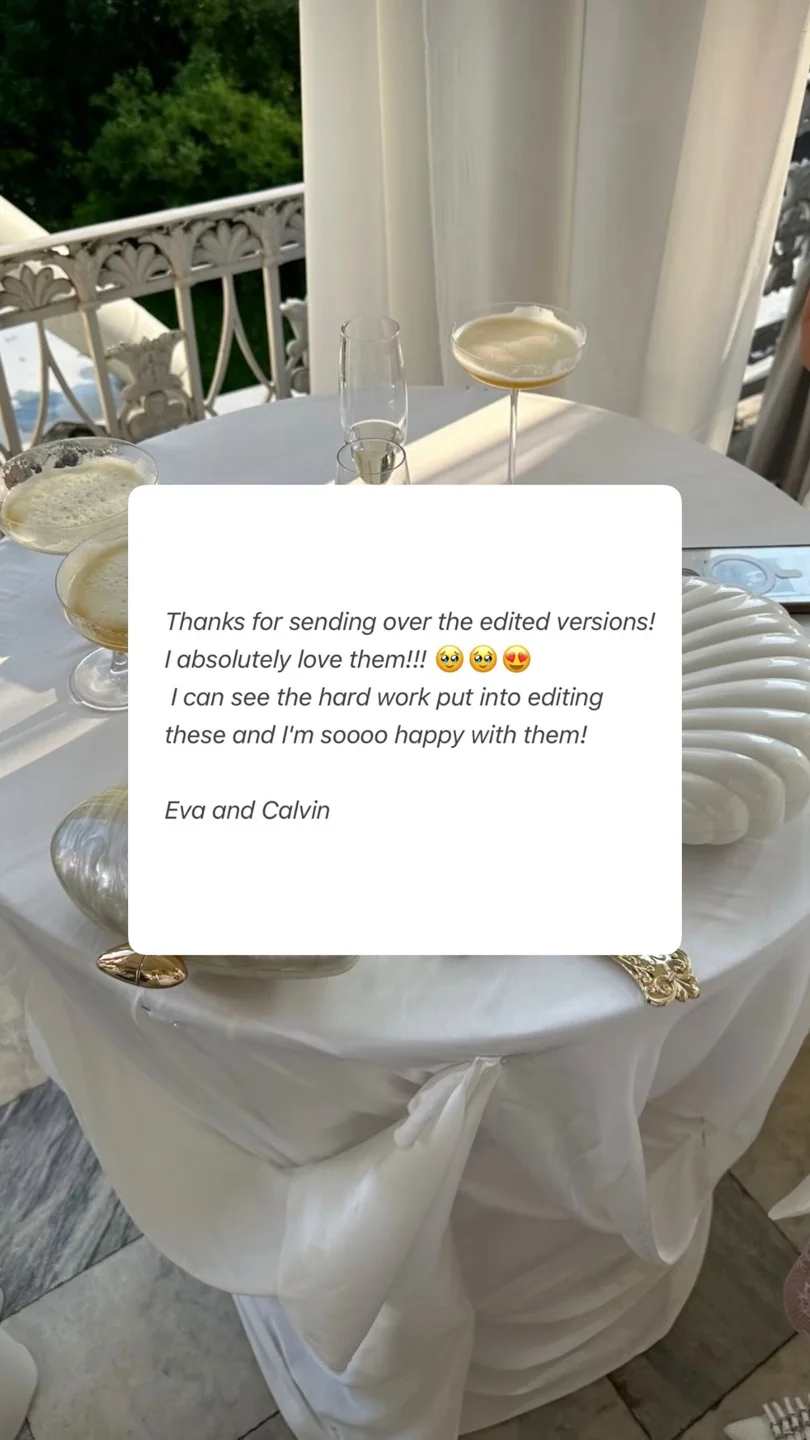 A couple’s original review of our creative team