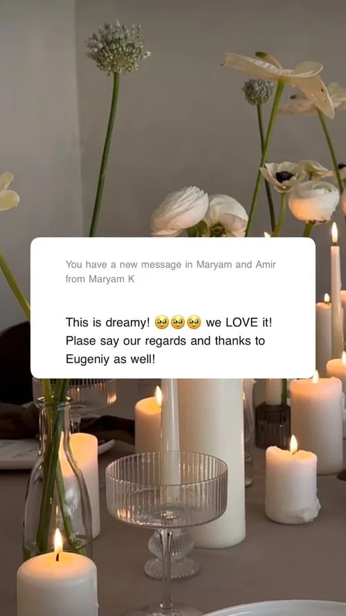 An original wedding review shared by a couple