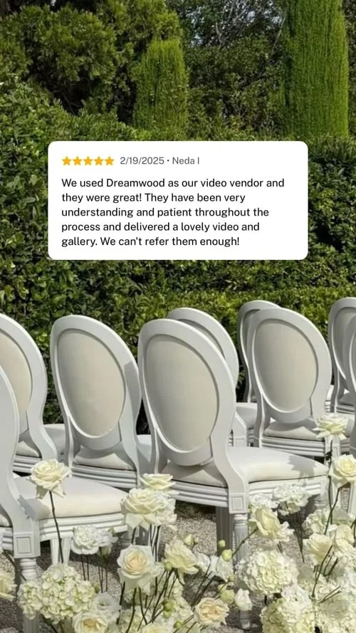 An original wedding review shared by a couple