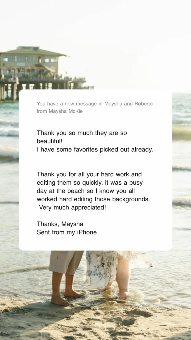 A couple’s original review of our creative team