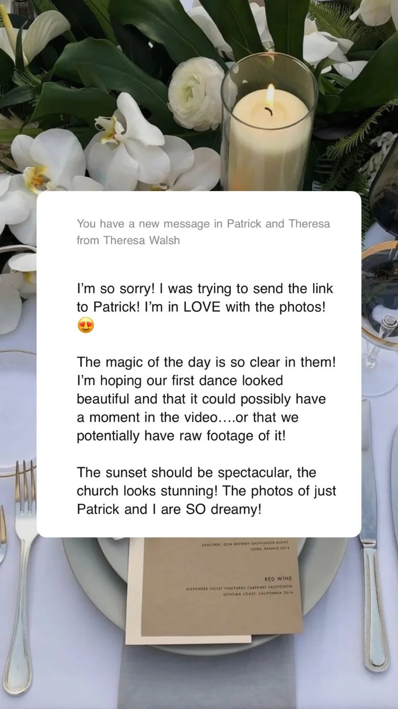 An original wedding review shared by a couple
