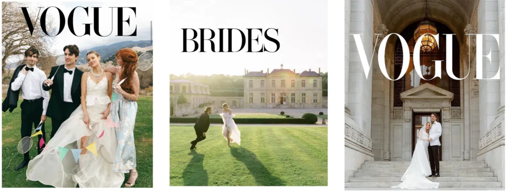 Vogue wedding-party photograph